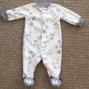 Carter’s NB fleece snap up pajama outfit footies!!